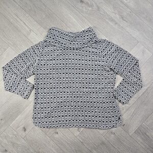 Croft & Barrow Women's PL Large Petite Black Long Sleeve Cowl Neck Sweater Soft